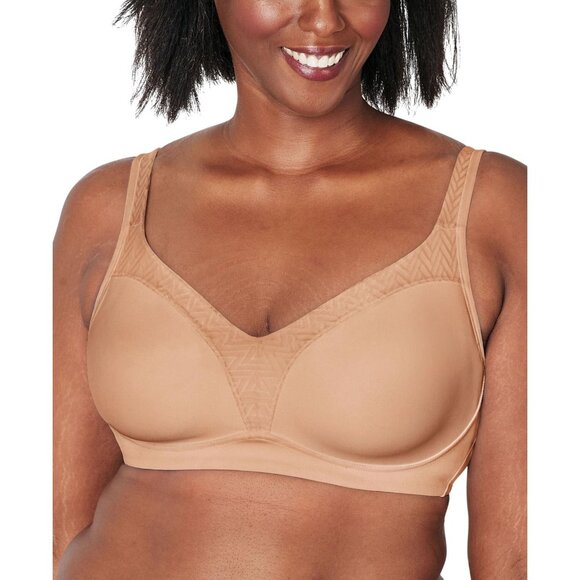 NWT Playtex 18 Hour Bounce Control Convertible Wireless Bra 4699 Taupe Brown 40D - Picture 1 of 5